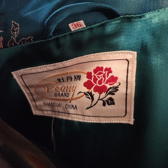 Vintage Chinese Silk Kimono Size 36 - Picture 8 of 10